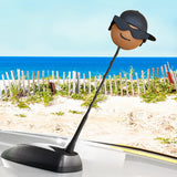 Coolballs Cool Brother African American Guy Antenna Ball / Mirror Dangler / Dashboard Buddy (Black Bandana)