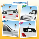 Coolballs Cool Brother African American Guy Antenna Ball / Mirror Dangler / Dashboard Buddy (Black Bandana)