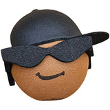 Coolballs Cool Brother African American Guy Antenna Ball / Mirror Dangler / Dashboard Buddy (Black Bandana)