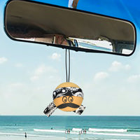 Coolballs Cool Dude Black Bandana Antenna Topper / Mirror Dangler / Dashboard Buddy