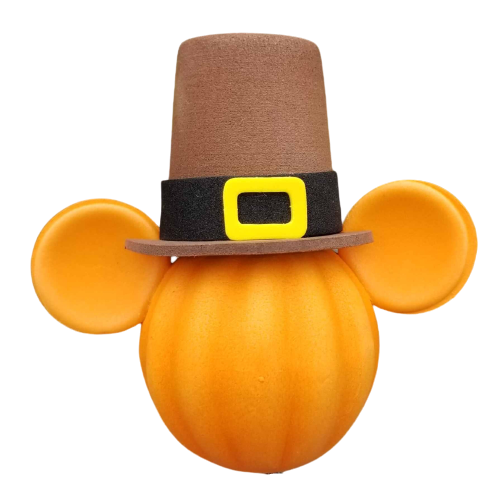 Mickey Thanksgiving Pilgrim Pumpkin Car Antenna Topper (Retired Collectible Style)