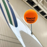 Coolballs Orange Static Wick Jet Aviation Airplane Aircraft Cover Protectors Antenna Balls "Remove Before Flight" (Free Shipping within U.S.)