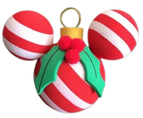 Mickey Christmas Tree Ornament Car Antenna Topper / Mirror Dangler / Cute Dashboard Accessory (Disneyland)