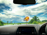 LSU Tigers Helmet Car Antenna Topper / Mirror Dangler / Auto Dashboard Accessory  (Yellow Face) (College Football)