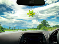 Tenna Tops "Hoppy" the Frog Car Antenna Topper / Mirror Dangler / Cute Dashboard Buddy (Green)