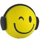 HappyBalls DJ w/ Headphones Car Antenna Topper / Dashboard Buddy