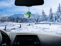 Michigan State Car Antenna Topper / Mirror Dangler / Auto Dashboard Accessory (College Football) (Yellow Face)