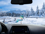 Tenna Tops Snowman Winter Hat & Scarf Car Antenna Topper / Auto Dashboard Accessory (Baby Blue)