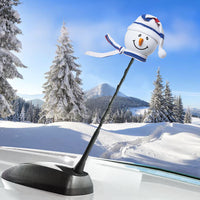 Tenna Tops Snowman Winter Hat & Scarf Car Antenna Topper / Auto Dashboard Accessory (USA)